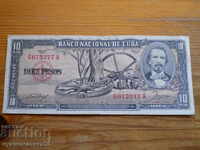 10 pesos 1958 - Cuba ( VF )
