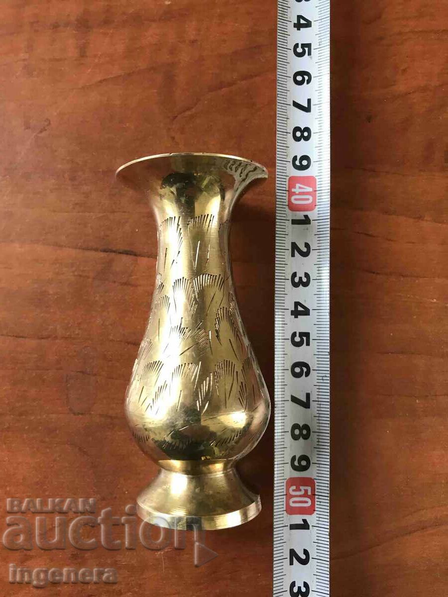 Auction VASE VASE BRONZE BRASS ORNAMENTS-89 GR. Auction VASE VASE BRONZE BRASS ORNAMENTS-89 GR.