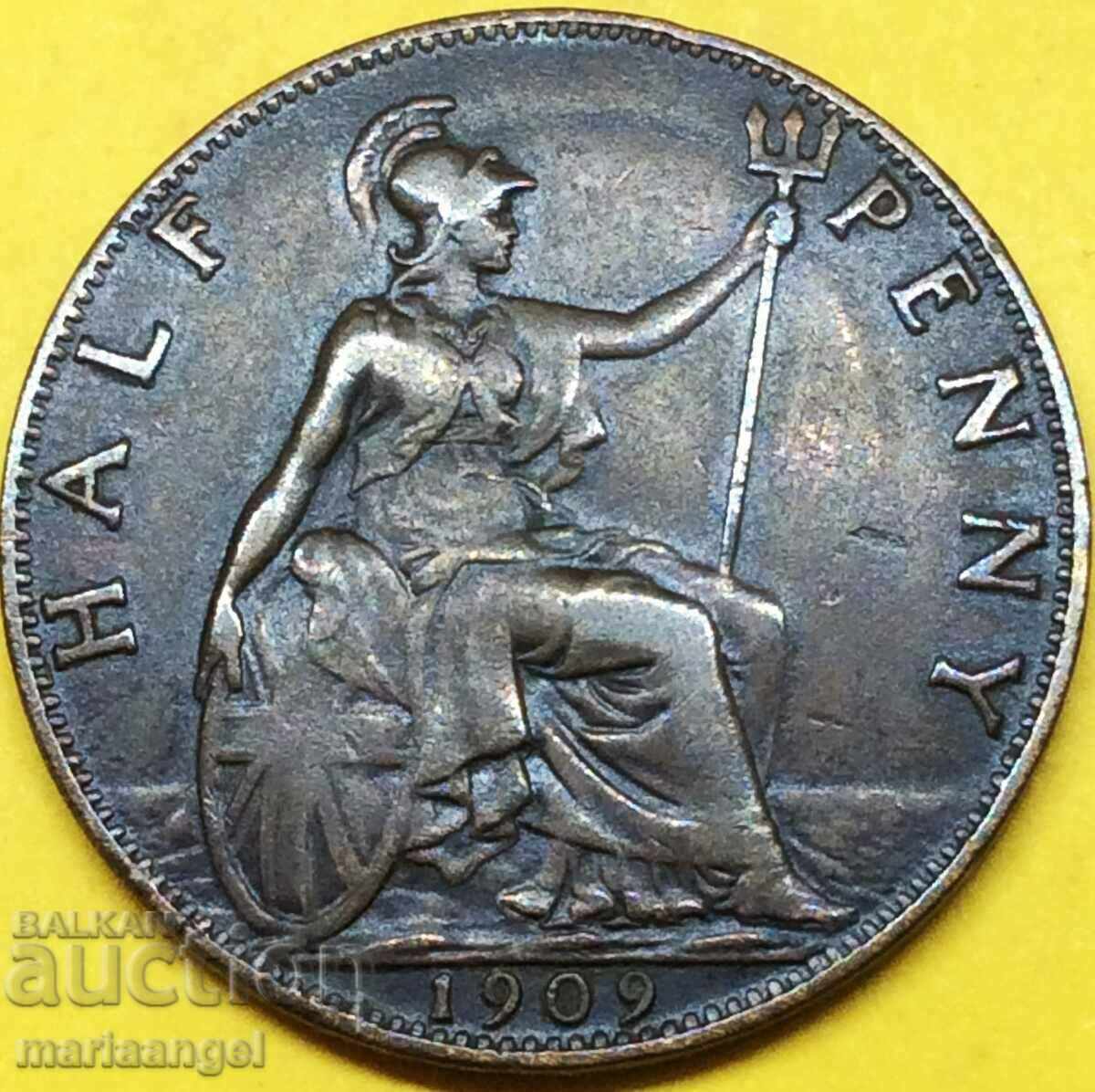 Great Britain 1/2 penny 1909