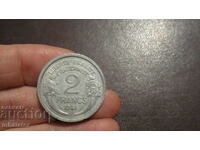 1941 2 francs France Aluminum