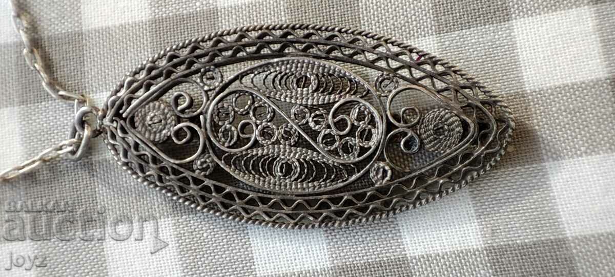 Delivery of ANTIQUE SILVER FILIGRAN NECKLACE 7.15 GRAMS Delivery of ANTIQUE SILVER FILIGRAN NECKLACE 7.15 GRAMS