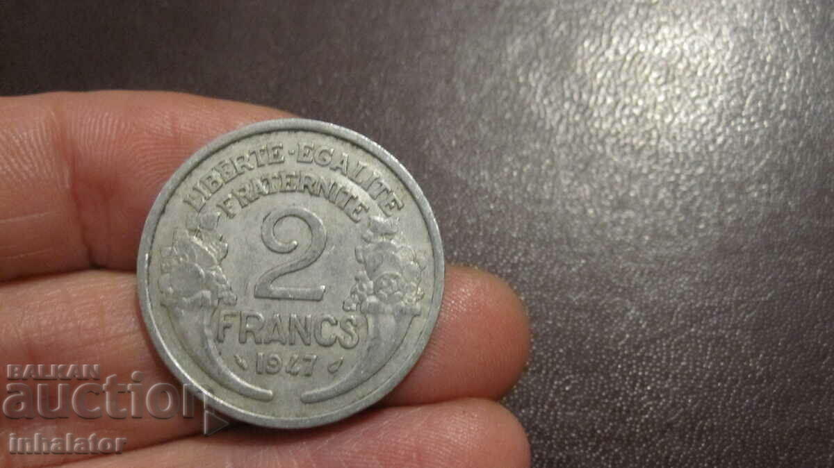1947 год 2 франка Франция