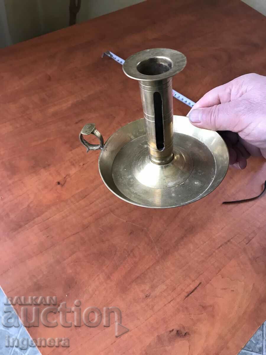 CANDLESTICK BRONZE BRASS - 192 GR. with price 14.00 BGN | € 7.16 CANDLESTICK BRONZE BRASS - 192 GR. with price 14.00 BGN | € 7.16