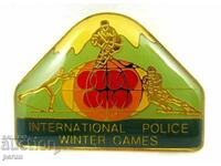 Winter Police Games-French Police Badge