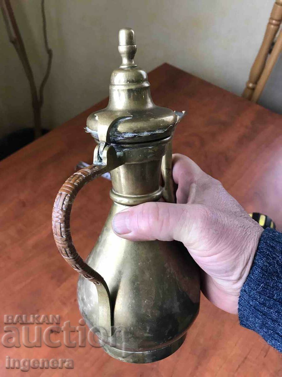 POT KETTLE POT BRASS BRONZE OLD VESSEL-520 GR. with price 54.00 BGN | € 27.61 POT KETTLE POT BRASS BRONZE OLD VESSEL-520 GR. with price 54.00 BGN | € 27.61