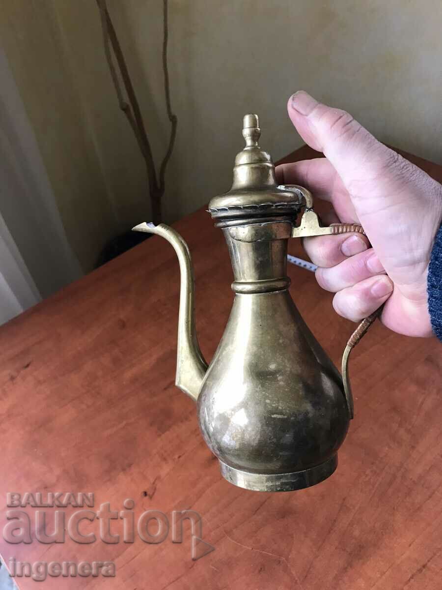 Auction POT KETTLE POT BRASS BRONZE OLD VESSEL-520 GR. Auction POT KETTLE POT BRASS BRONZE OLD VESSEL-520 GR.