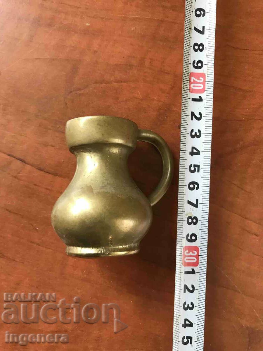 BRONZE MASSIVE CASTING JUG - 327 GR. with price 21.00 BGN | € 10.74 BRONZE MASSIVE CASTING JUG - 327 GR. with price 21.00 BGN | € 10.74
