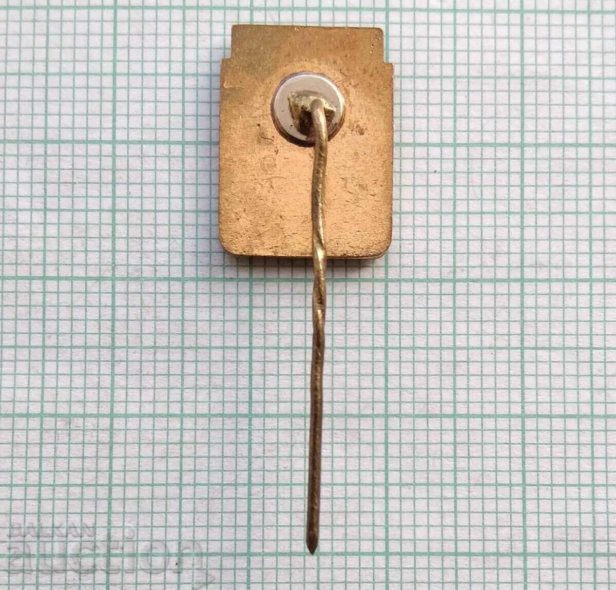 Auction  14692 Badge - coat of arms of the city of Riga Latvia - bronze enamel