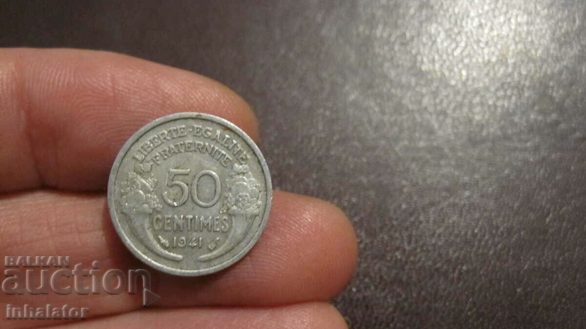 1941 year 50 centimes