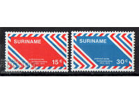 1972. Surinam. 50 de ani de la prima poștă aeriană din Surinam.
