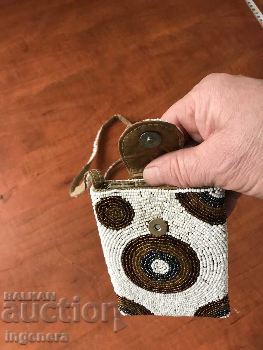 BAG PURSE PURSE BLUE BEADS - 5 BAG PURSE PURSE BLUE BEADS - 5