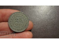 1916 25 de centi Belgia - Zinc