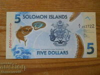 $5 2019 (Polymer) - Solomon Islands ( UNC )