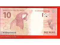 BRAZIL BRAZIL 10 Rial PARROT issue 201* NEW UNC