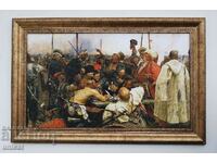 Zaporozhye Cossacks write a letter to the Turkish Sultan, Ilya Repin