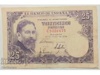 25 pesete Spania 1954 / 25 pesetas 1954