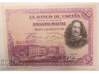 50 pesetas Spain 1928 XF/ 50 pesetas 1928 XF