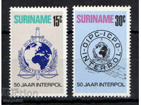1973. Suriname. Interpol's 50th Anniversary.