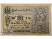 5 марки Германия 1910 /5 mark Germany 1917 serie.A