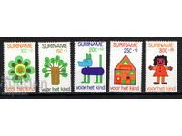 1973. Suriname. Children's welfare + Block.