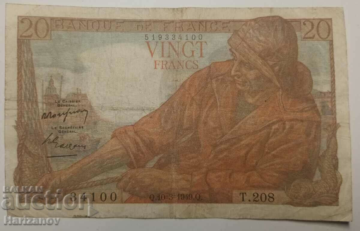 20 francs France 1949 /20 francs France 1949
