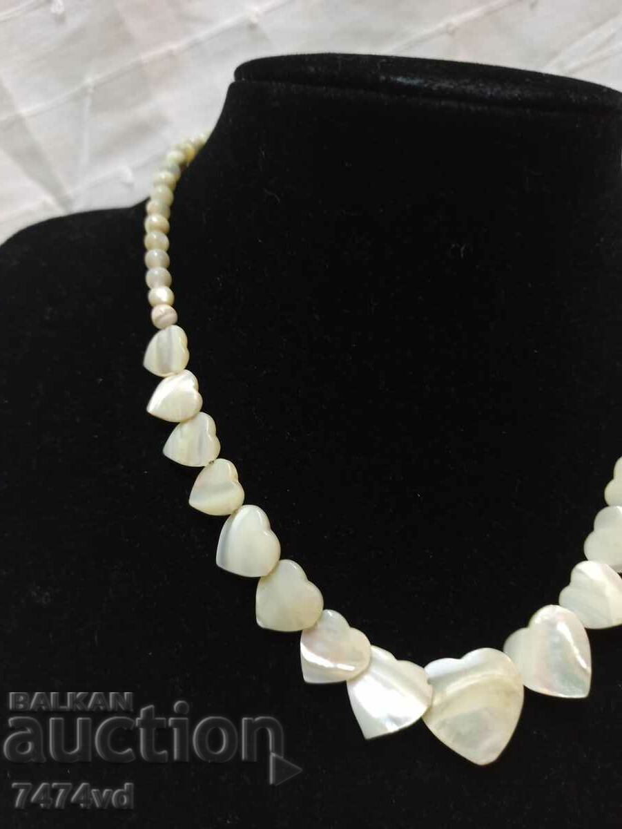 STYLISH PEARL NECKLACE - HEARTS - 6 STYLISH PEARL NECKLACE - HEARTS - 6