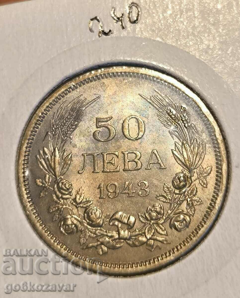 Βουλγαρία 50 BGN 1943 UNC Patina!