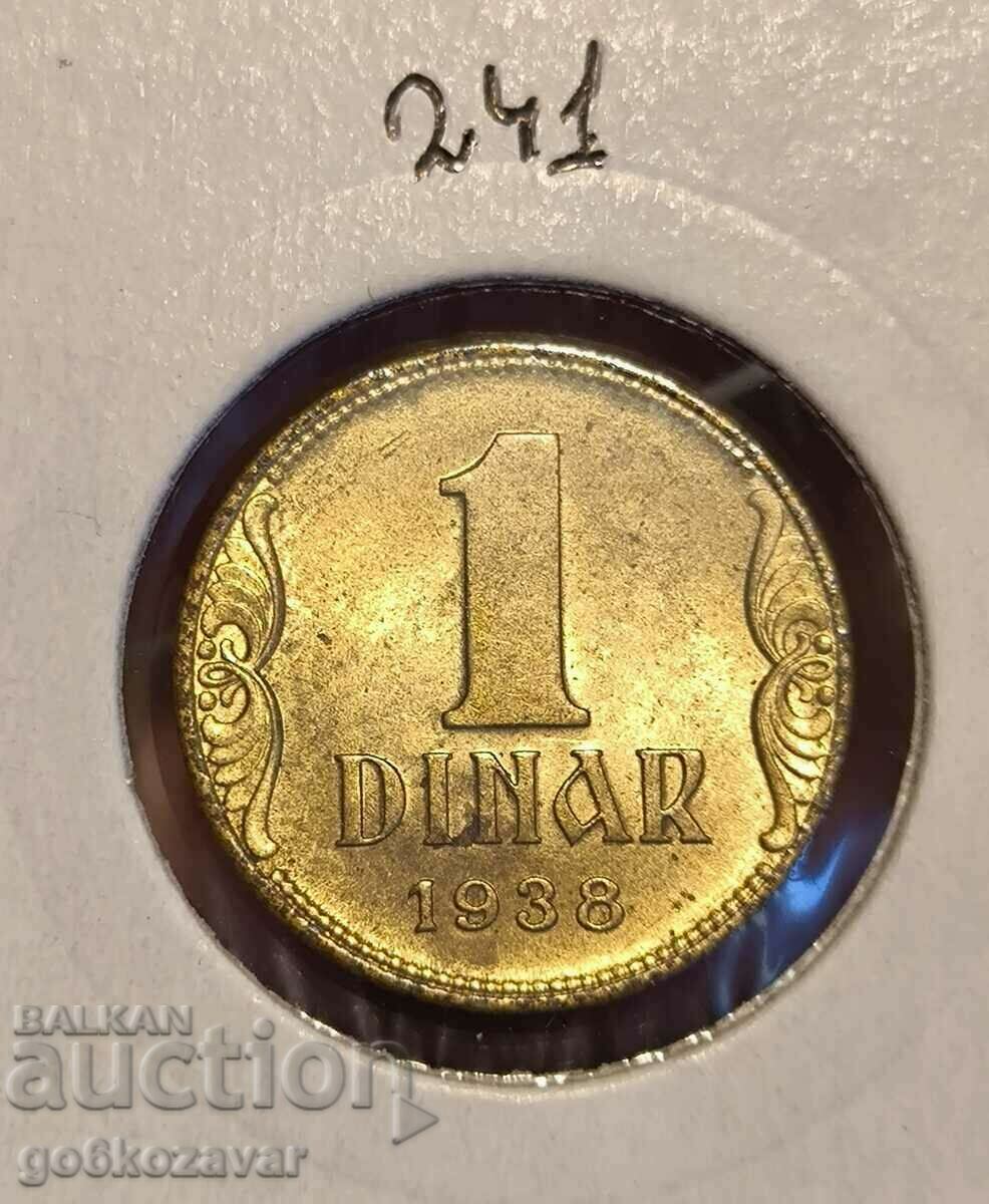 Auction  Yugoslavia 1 dinar 1938 UNC