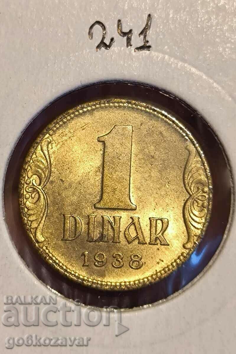 Yugoslavia 1 dinar 1938 UNC