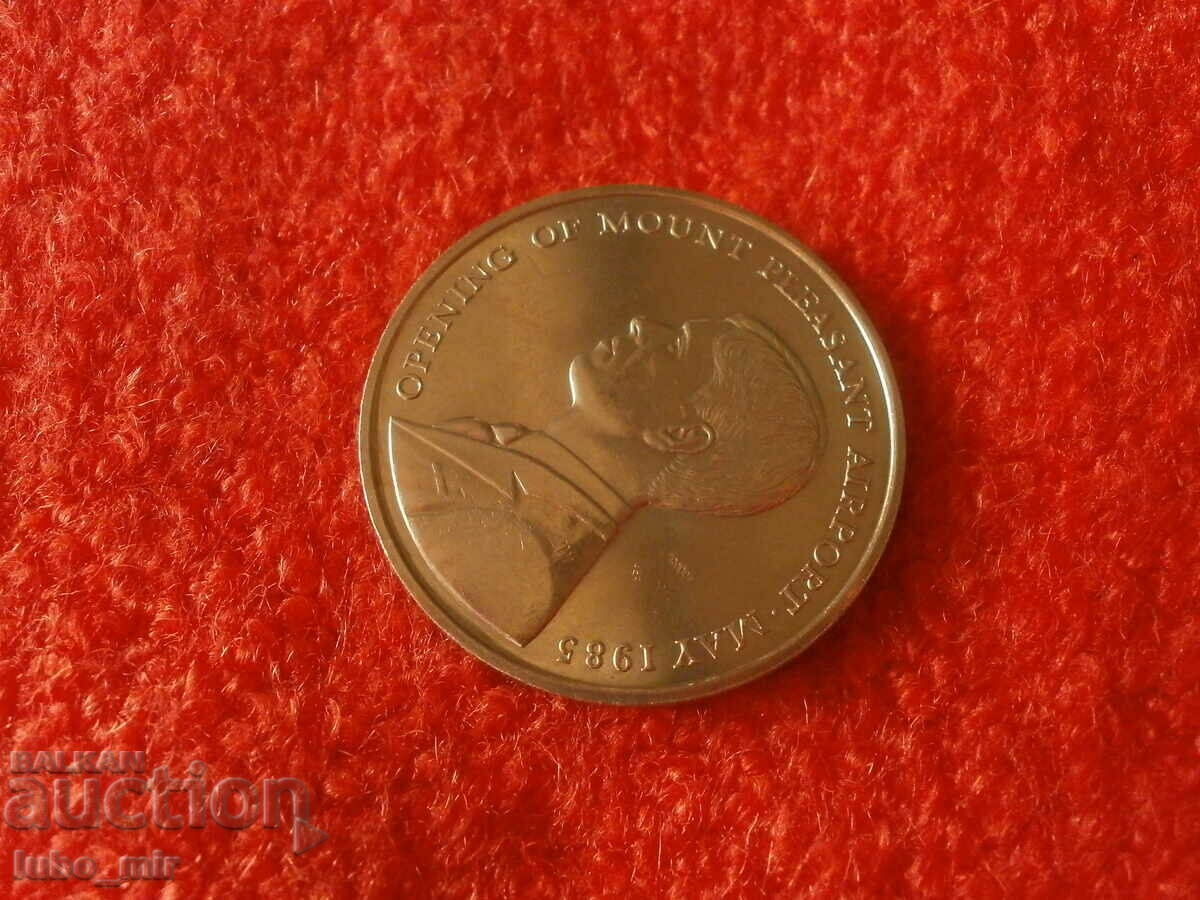 Auction  FALKLAND ISLANDS 50 PENCE 1985