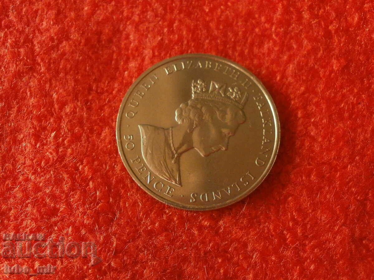 Delivery of FALKLAND ISLANDS 50 PENCE 1985