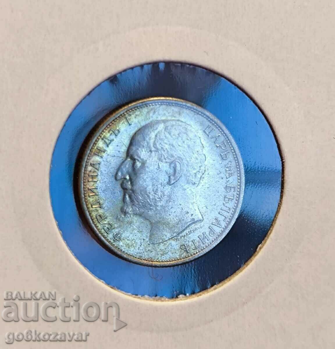 Bulgaria 50 cent 1913 Silver UNC with price 33.00 BGN | € 16.87 Bulgaria 50 cent 1913 Silver UNC with price 33.00 BGN | € 16.87