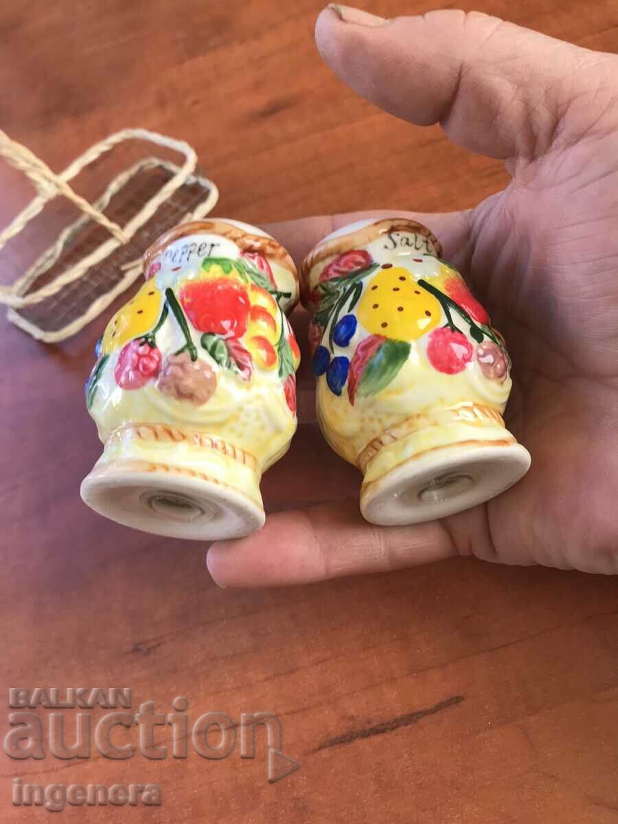 Delivery of PORCELAIN SALT SHANK PEPPER SHANK Delivery of PORCELAIN SALT SHANK PEPPER SHANK