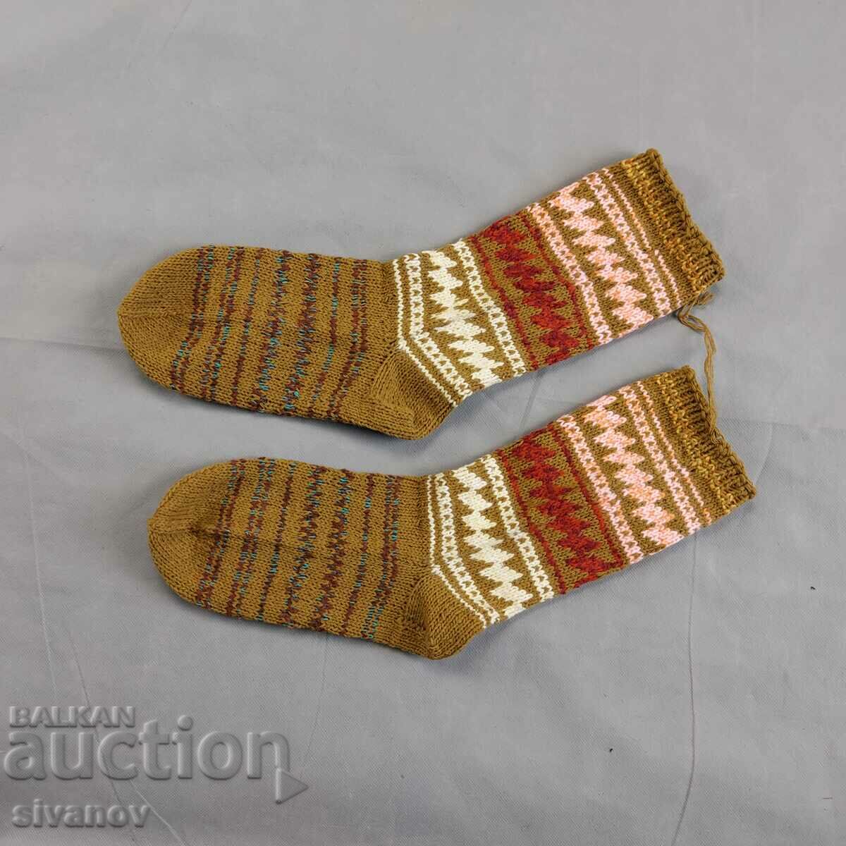Wool socks for ethnic folklore costume #2355
