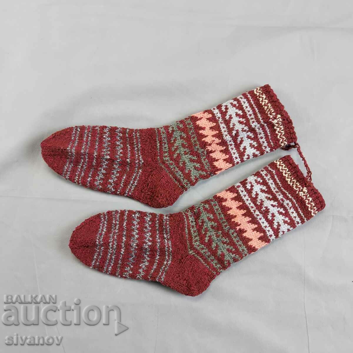 Wool socks for ethnic folklore costume #2356