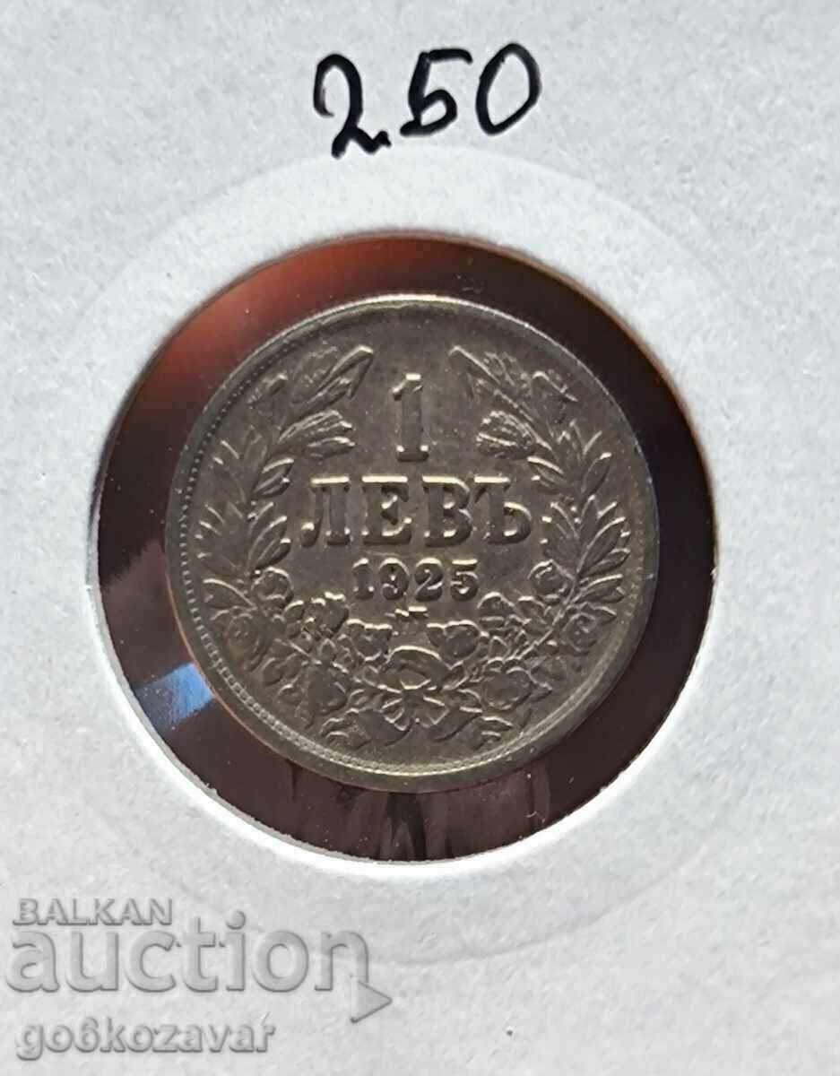 Аукцион България 1 лев 1925г Топ монета ! Аукцион България 1 лев 1925г Топ монета !