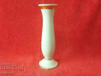 Vază porțelan veche, elegantă Furstenberg F aurită Germania