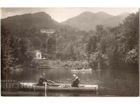 1933 FOTO VECHE KOSTENETS CASE DE VACANȚĂ BĂRCI CABANE LAC G573