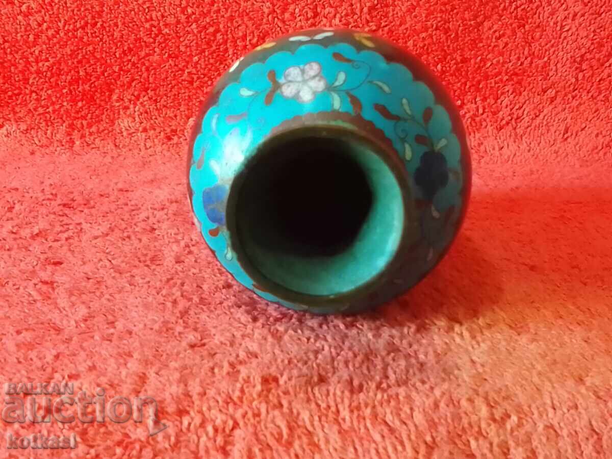 Delivery of Old vase 15.5 cm cellular enamel cloisonne cloisonne Asia Delivery of Old vase 15.5 cm cellular enamel cloisonne cloisonne Asia