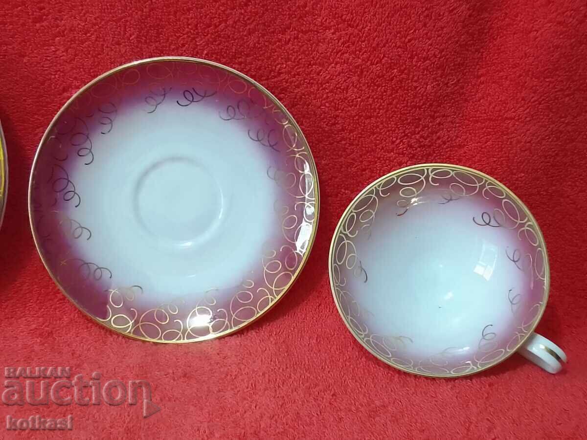 Delivery of Old Bavaria MPK Germany triple set cup two plates Delivery of Old Bavaria MPK Germany triple set cup two plates