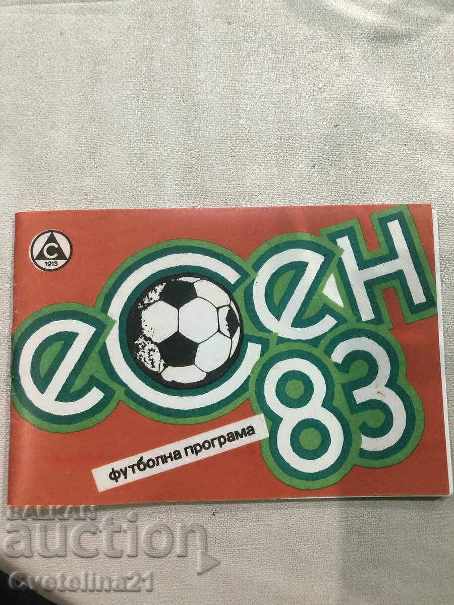 Football Slavia autumn 83