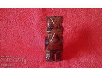 Стара фигура на Божество от обсидиан Южна Америка Маите