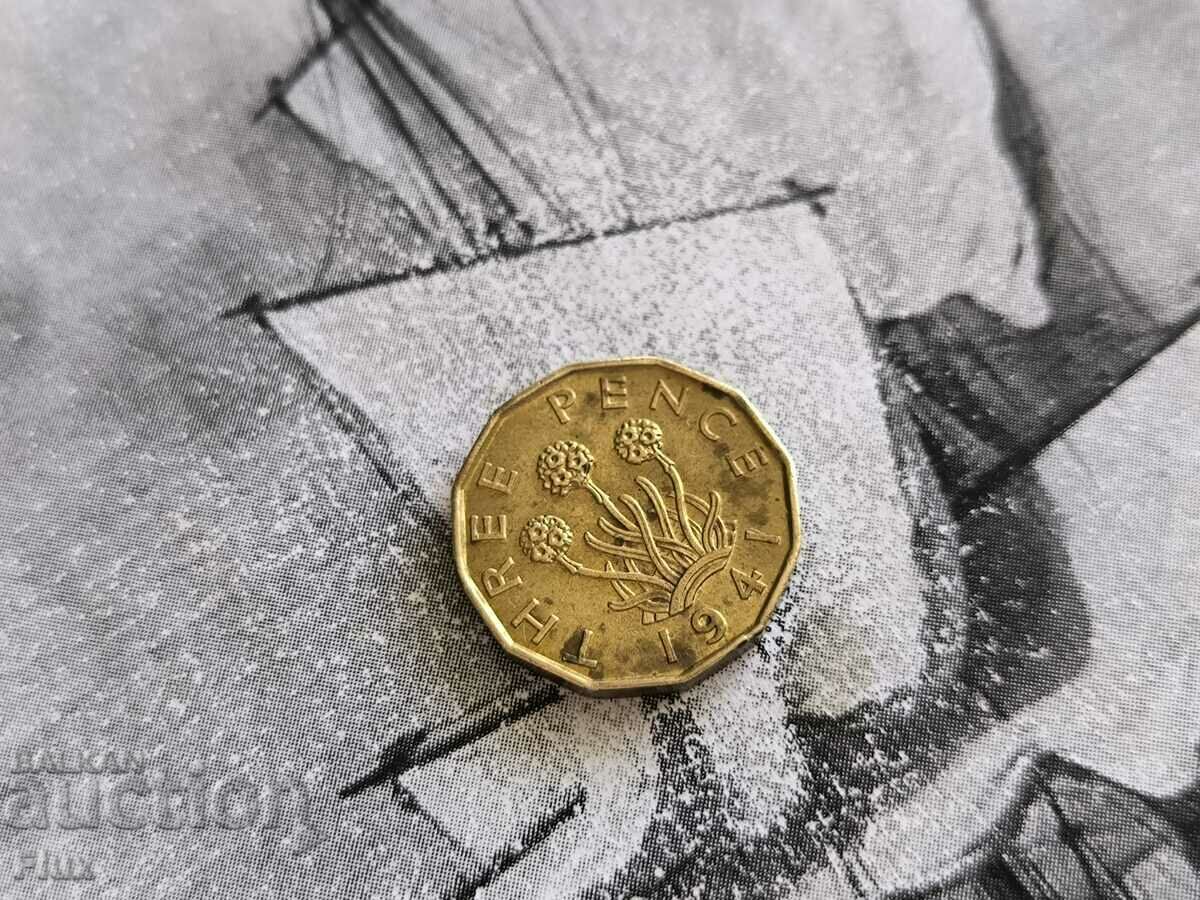 Moneda - Marea Britanie - 3 pence | 1941