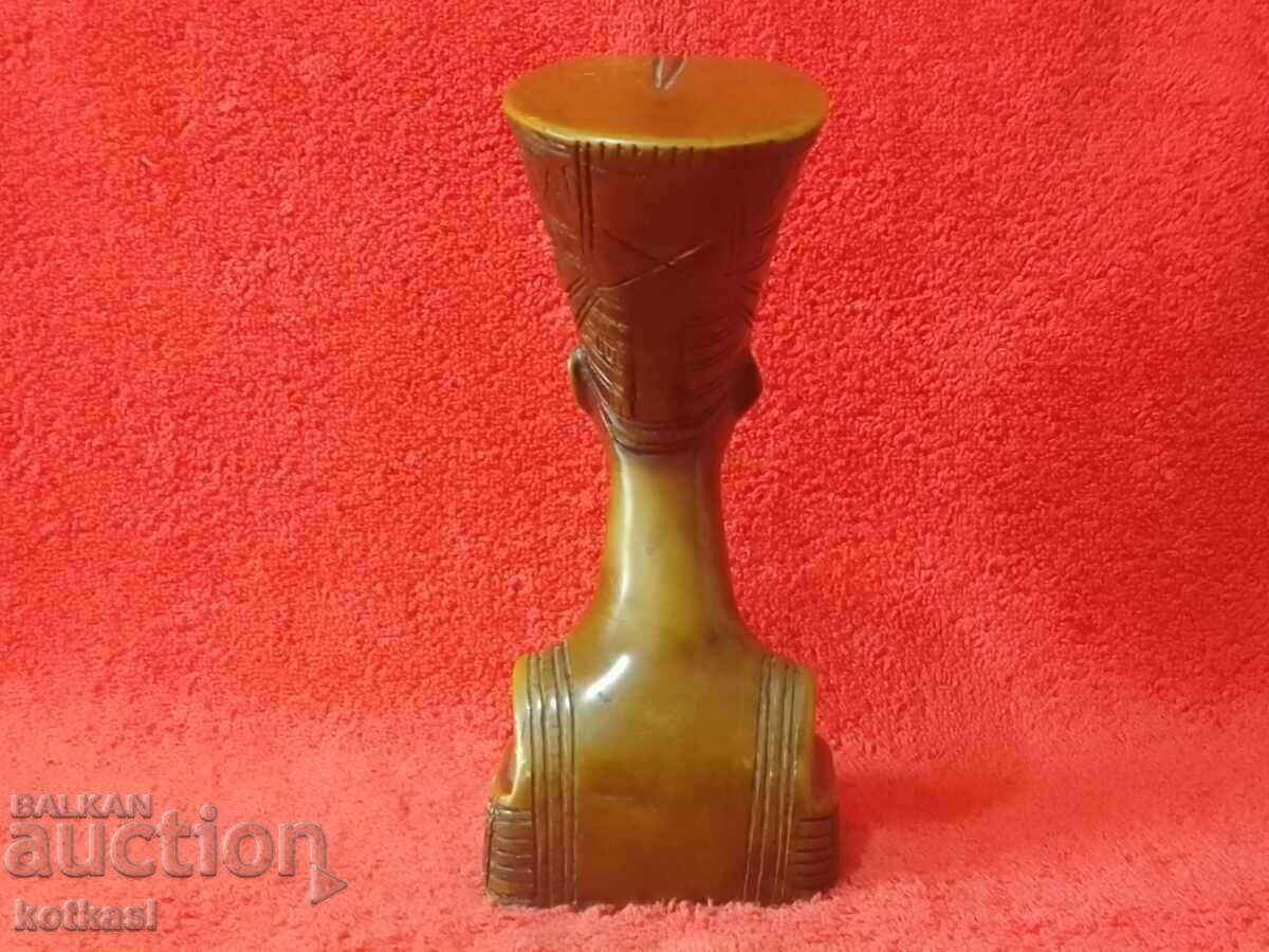 Auction  Old Massive Solid Bust Head Female Nefertiti Pharaoh Egypt