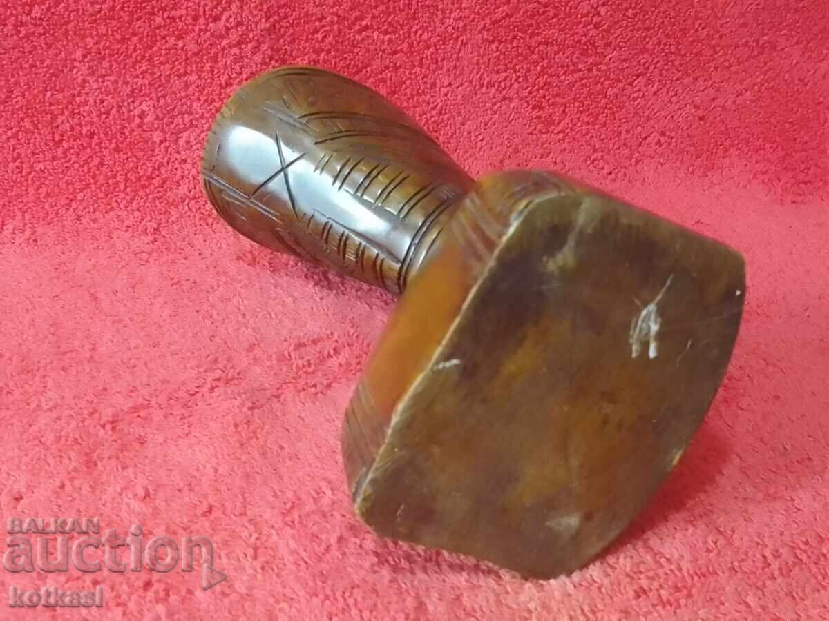 Old Massive Solid Bust Head Female Nefertiti Pharaoh Egypt - 7