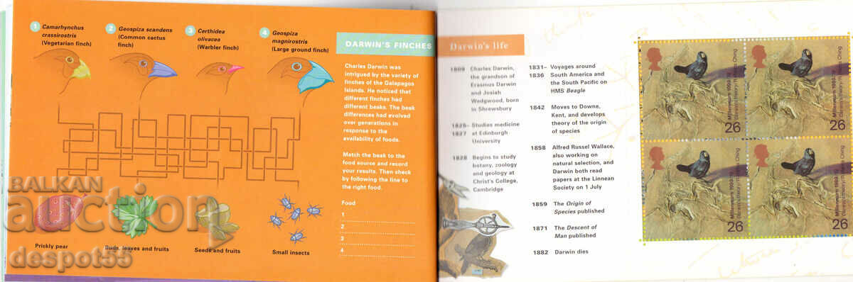 Delivery of 1999. Great Britain. Science. Carnet. Delivery of 1999. Great Britain. Science. Carnet.