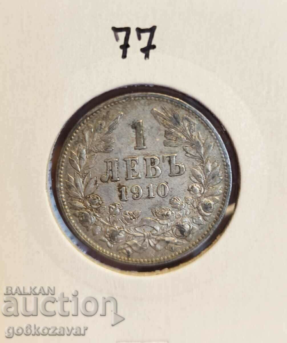 Bulgaria 1 BGN 1910 Argint!