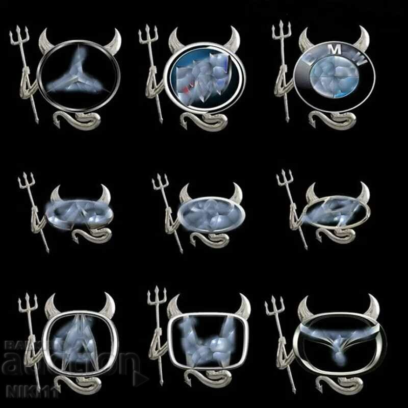 Autocolant Diavolul pentru o mașină, autocolant emblemă Diavolul /c cu preț 6.00 BGN | € 3.07