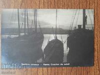 Ταχυδρομική κάρτα Βασίλειο της Βουλγαρίας - Βάρνα, λιμάνι. η δυση του ηλιου