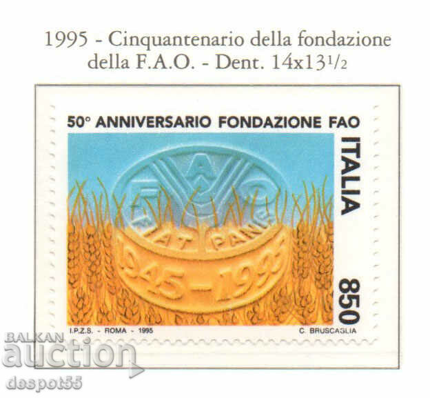 1995. Italy. 50th Anniversary of FAO.